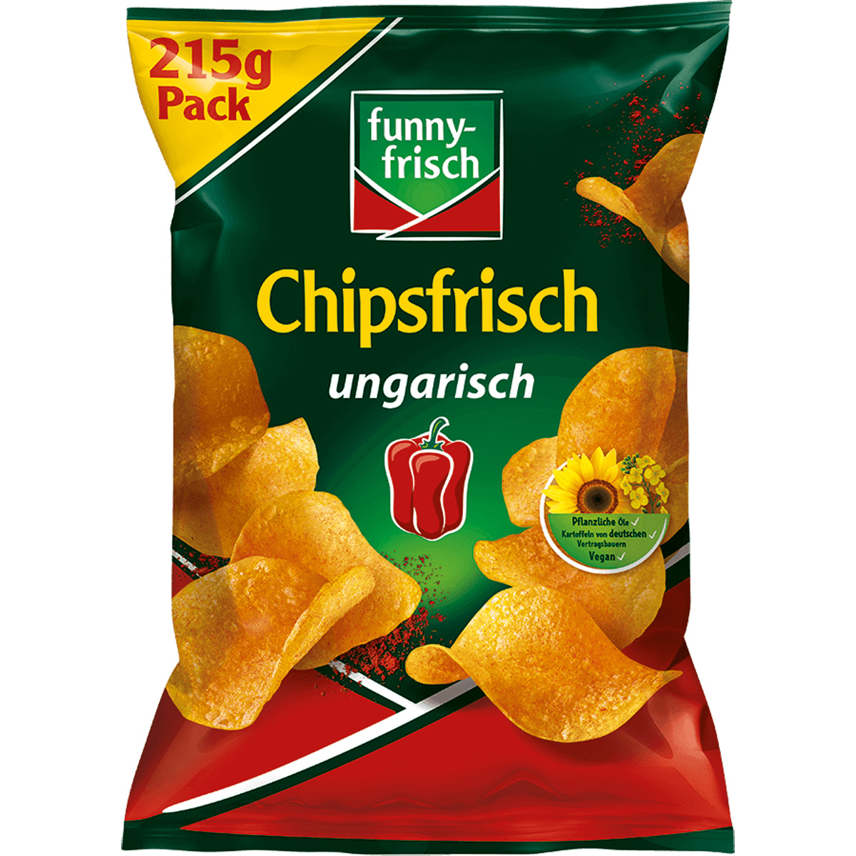 funny frisch Chipsfrisch ungarisch mit rauchigem Paprikageschmack 215g