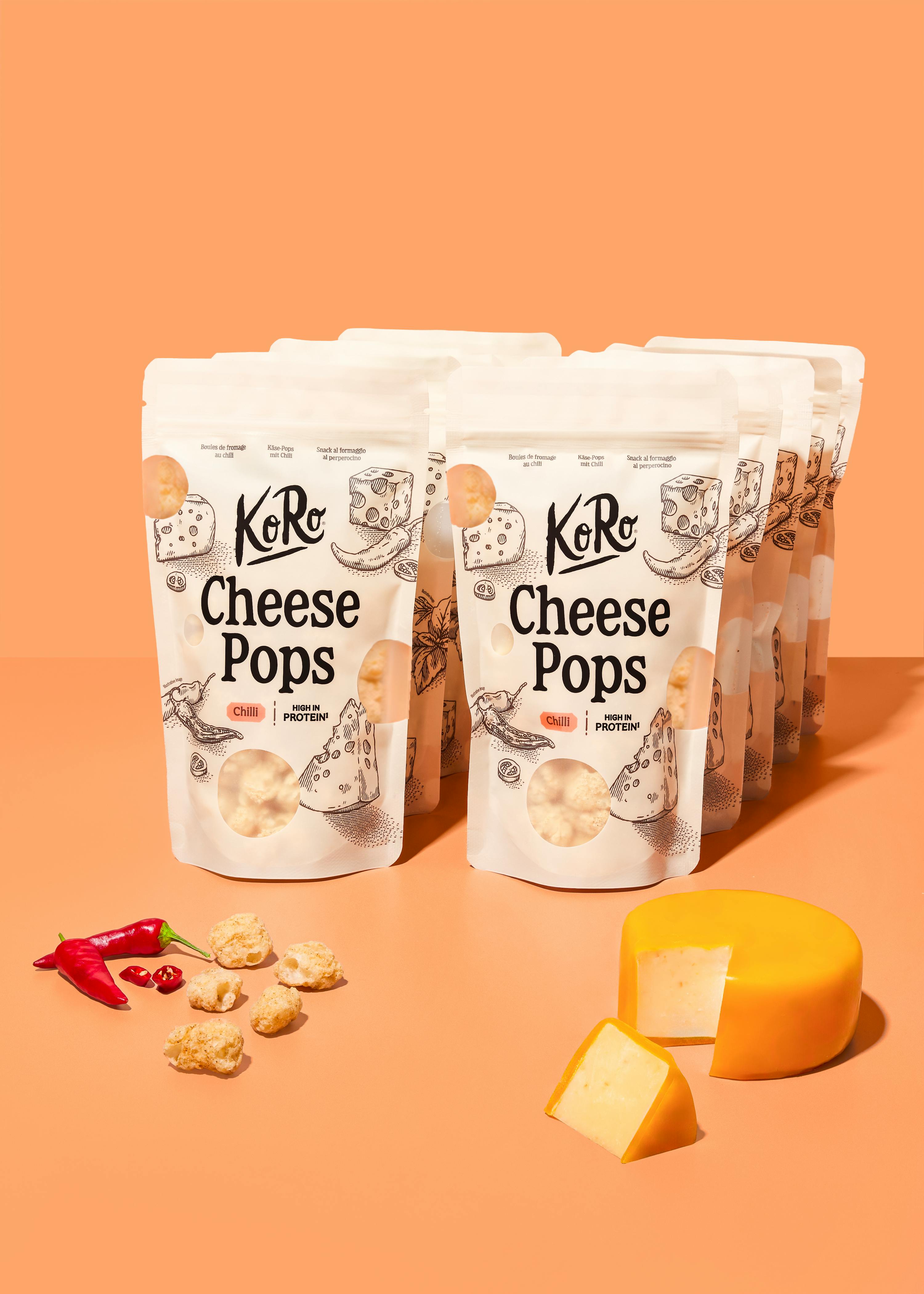 Gouda cheese pops with chili 10 x 50g
