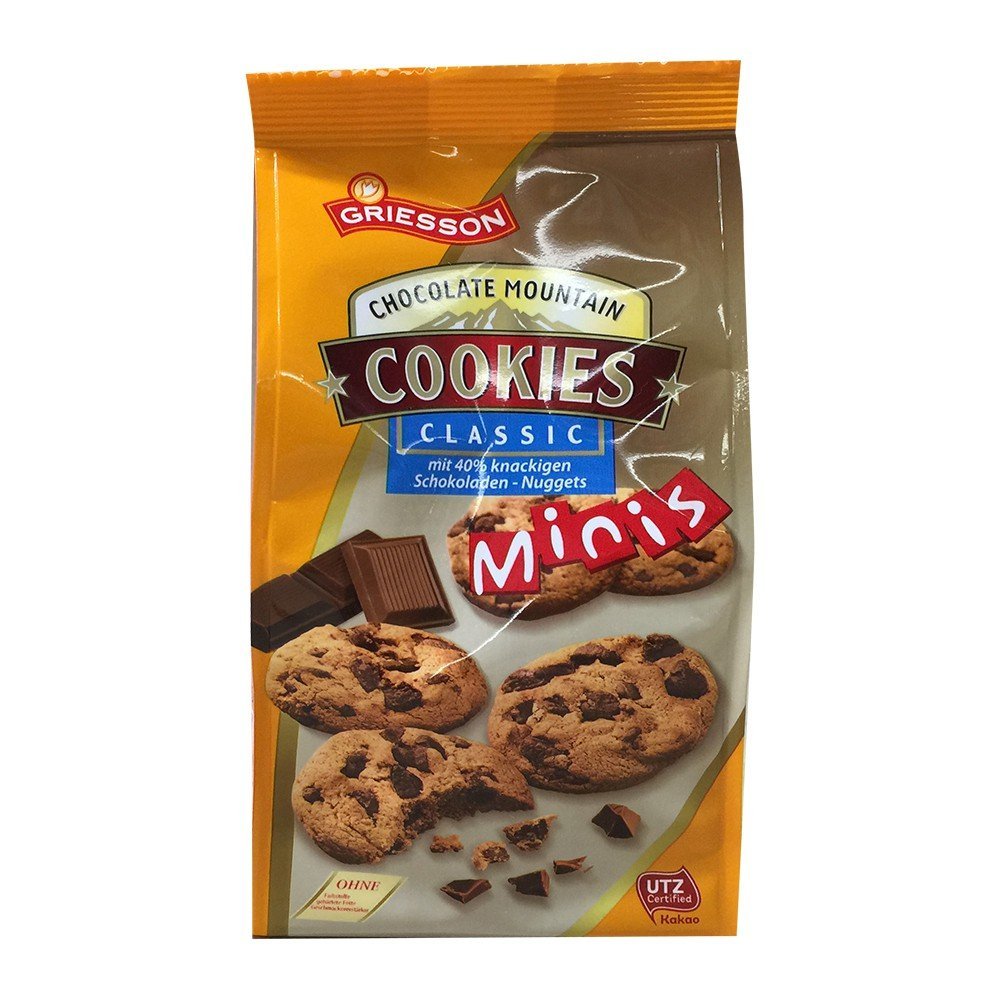 GRIESSON Chocolate Mountain Classic Cookies Mini Mürbegebäck 125g