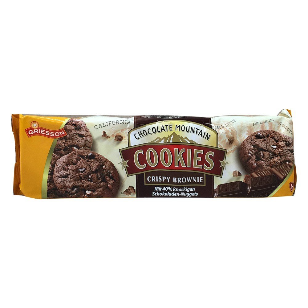 Griesson Chocolate Mountain Cookies Crispy Brownie Kekse 150g 