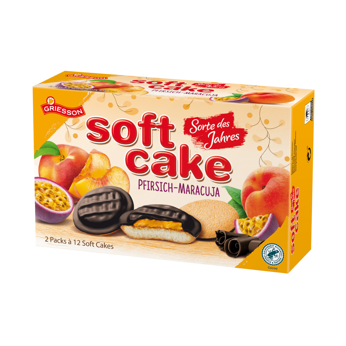 Griesson Soft Cake Maracuja weiches Biskuitgebäck Packung 300g