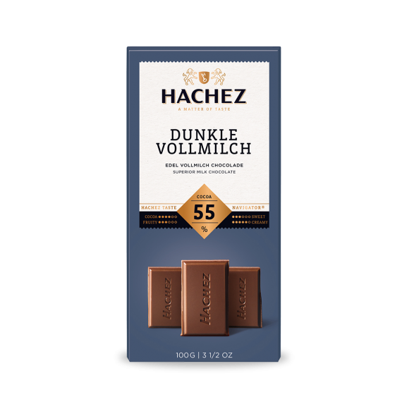 Hachez Schokolade Dunkle Vollmilch 100g