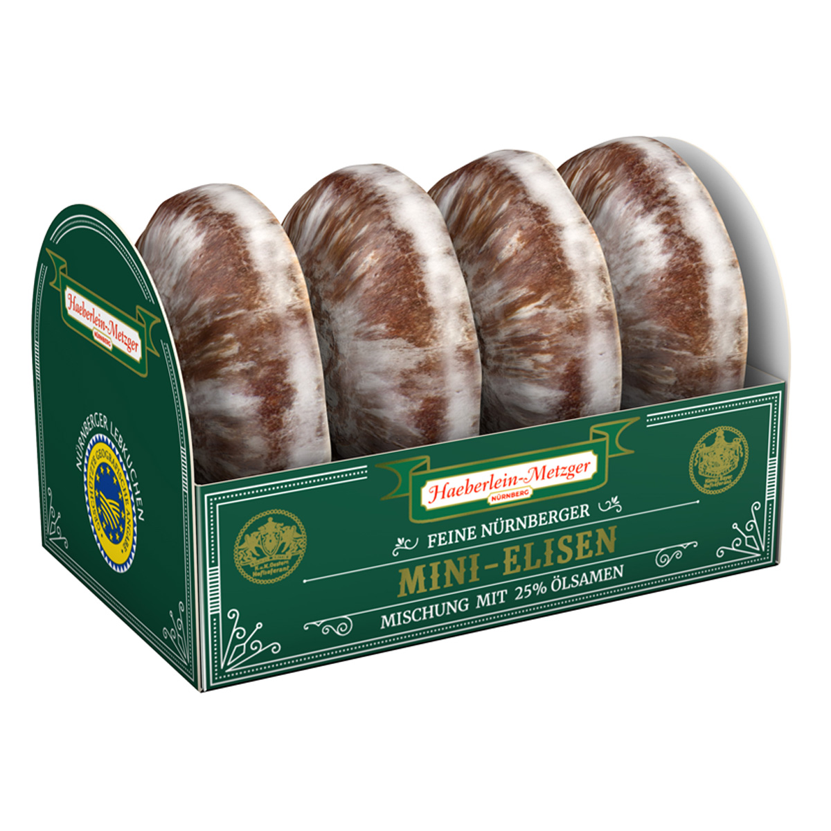 Haeberlein feinste Nürnberger Mini Elisen Lebkuchen mit Schokolade 50g