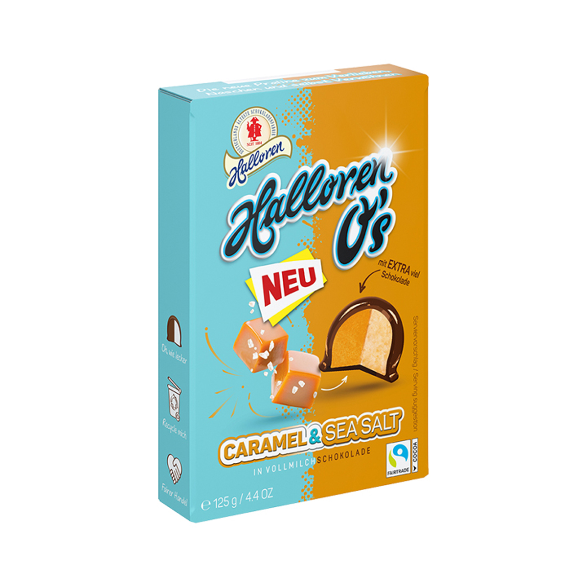 Halloren O´s Caramel & Sea Salt 125g