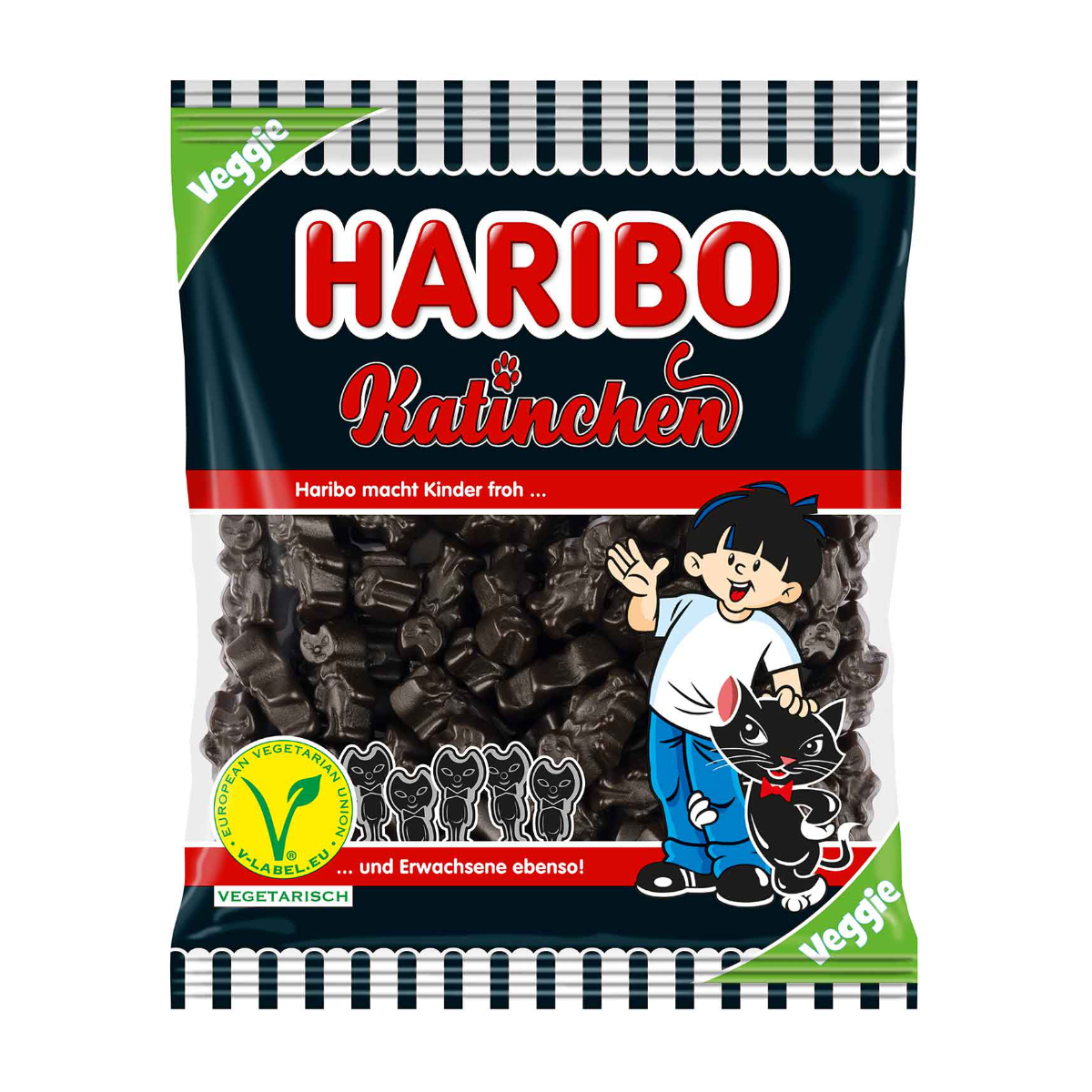 Haribo Katinchen mildes Lakritz mit süßlicher Note veggie 175g