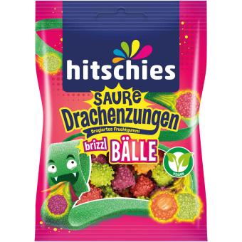 hitschies Sour Dragon Tongues Brizzl Balls 100g