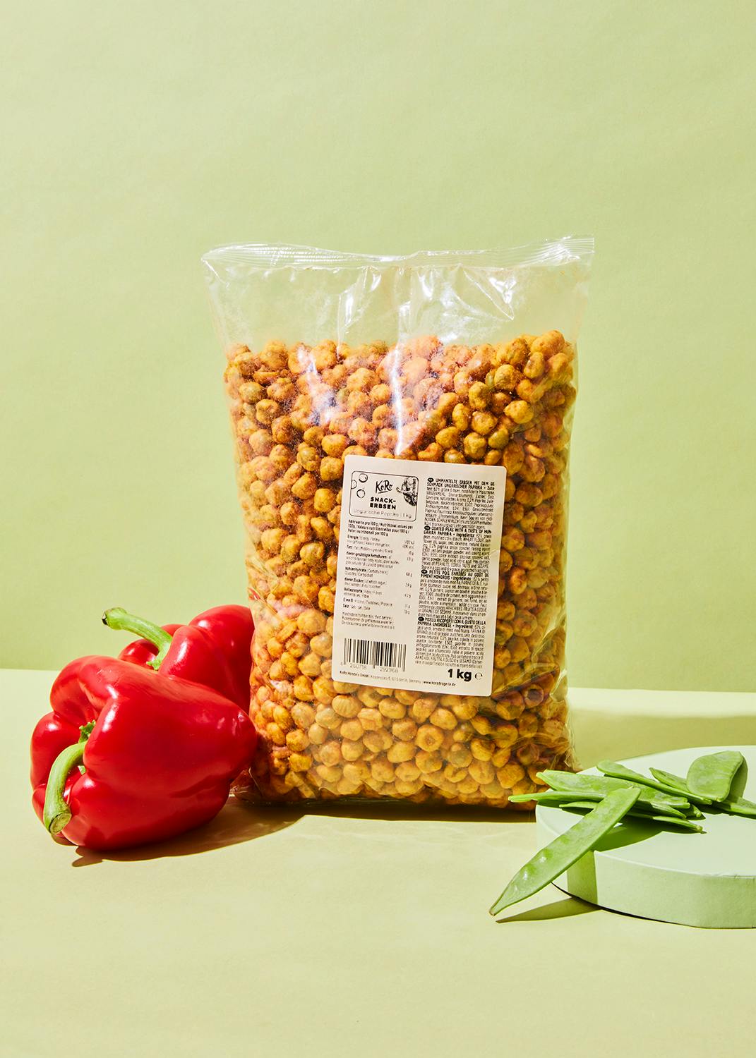 Hungarian paprika spice snack peas 1kg