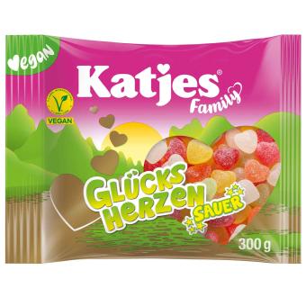 Katjes Family Glücksherzen Sauer 300g