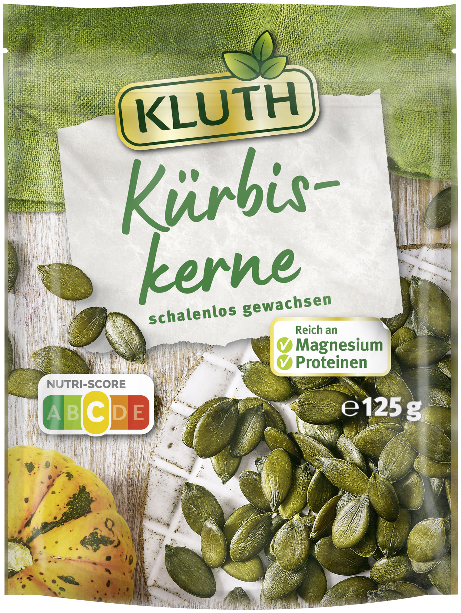 Kluth Kürbiskerne schalenlos 125g