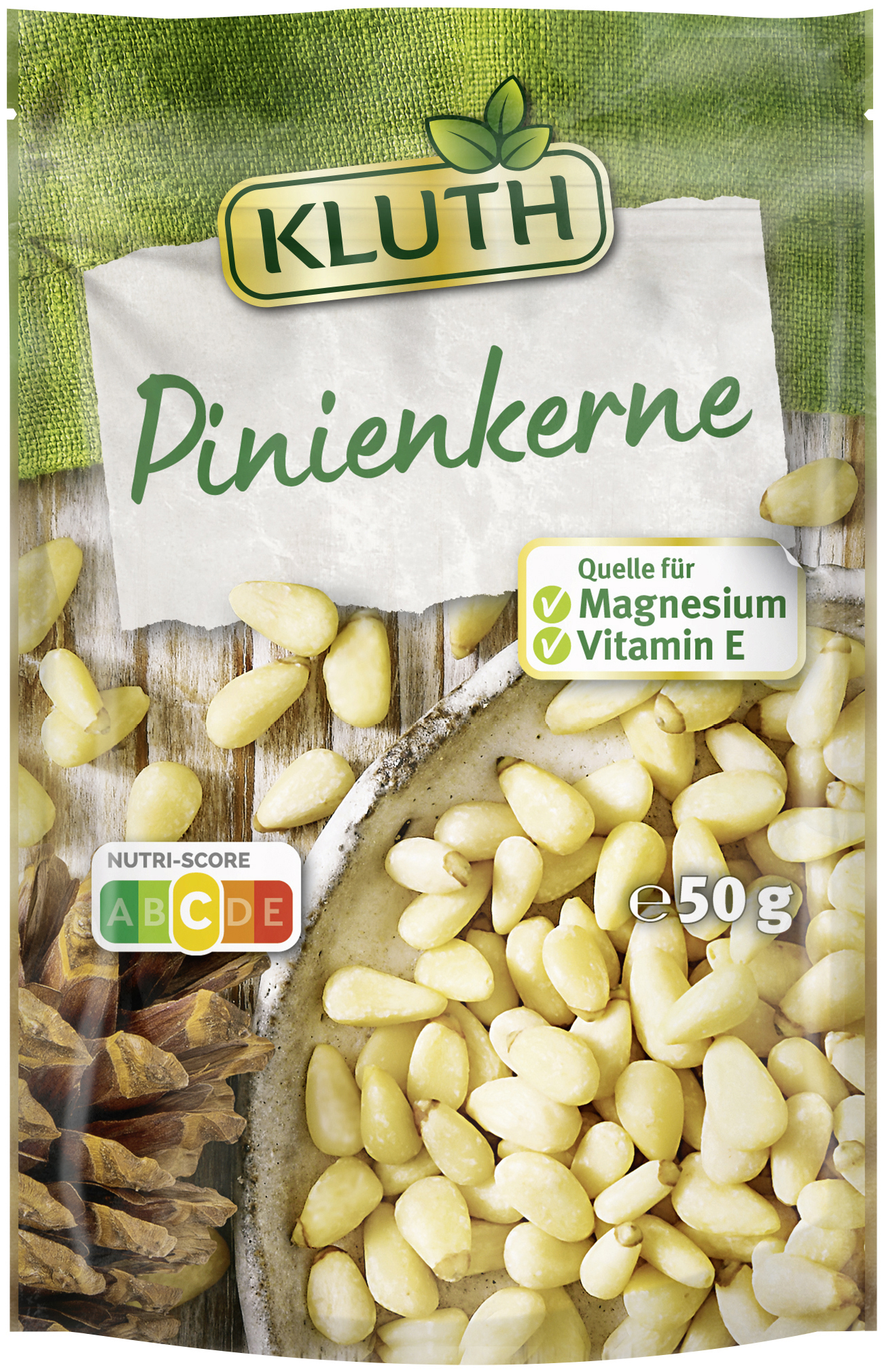 Kluth Pinienkerne 50g hochwertig und lecker für bewussten Genuss