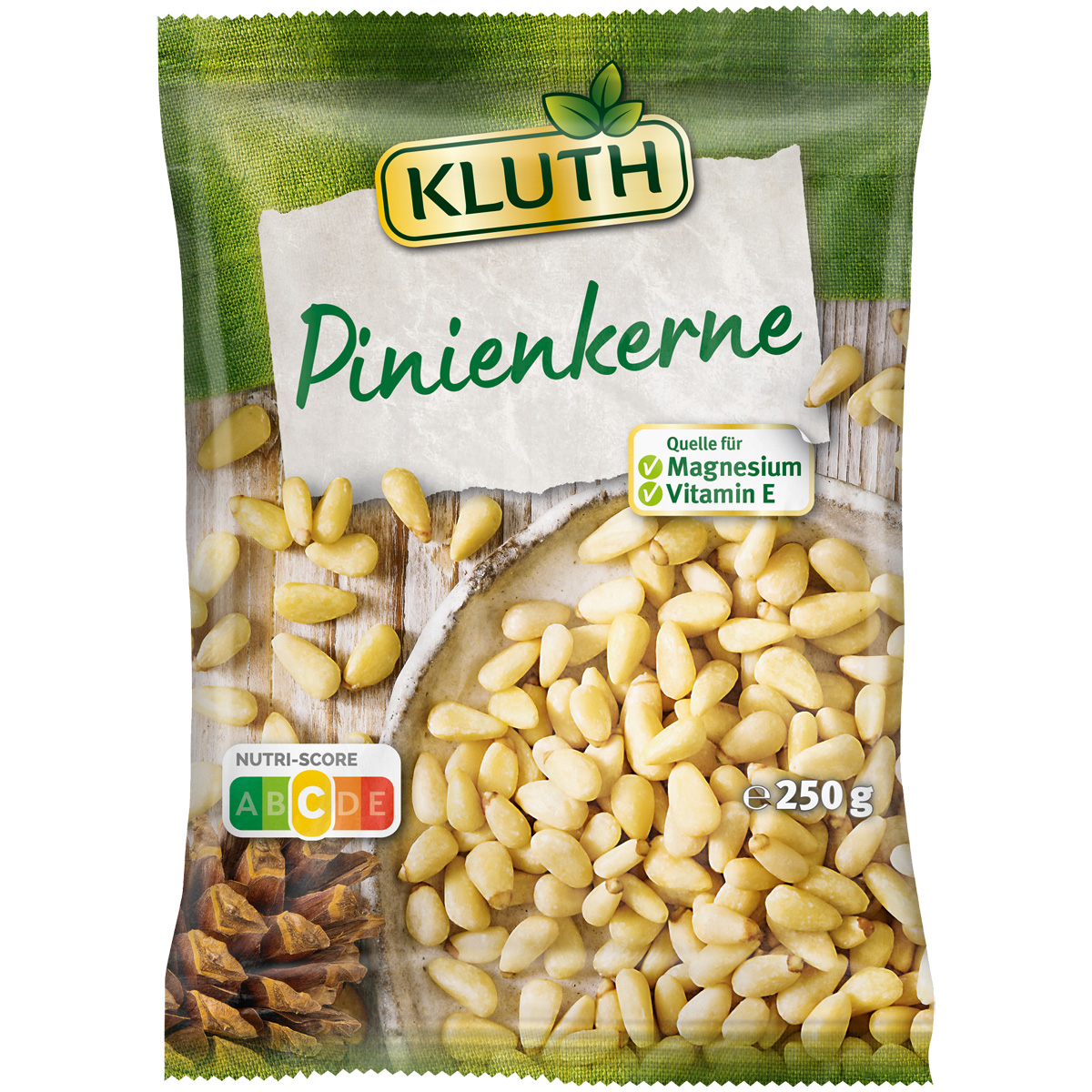 Kluth Pinienkerne Premium Qualität Quelle für Vitamin E 250g