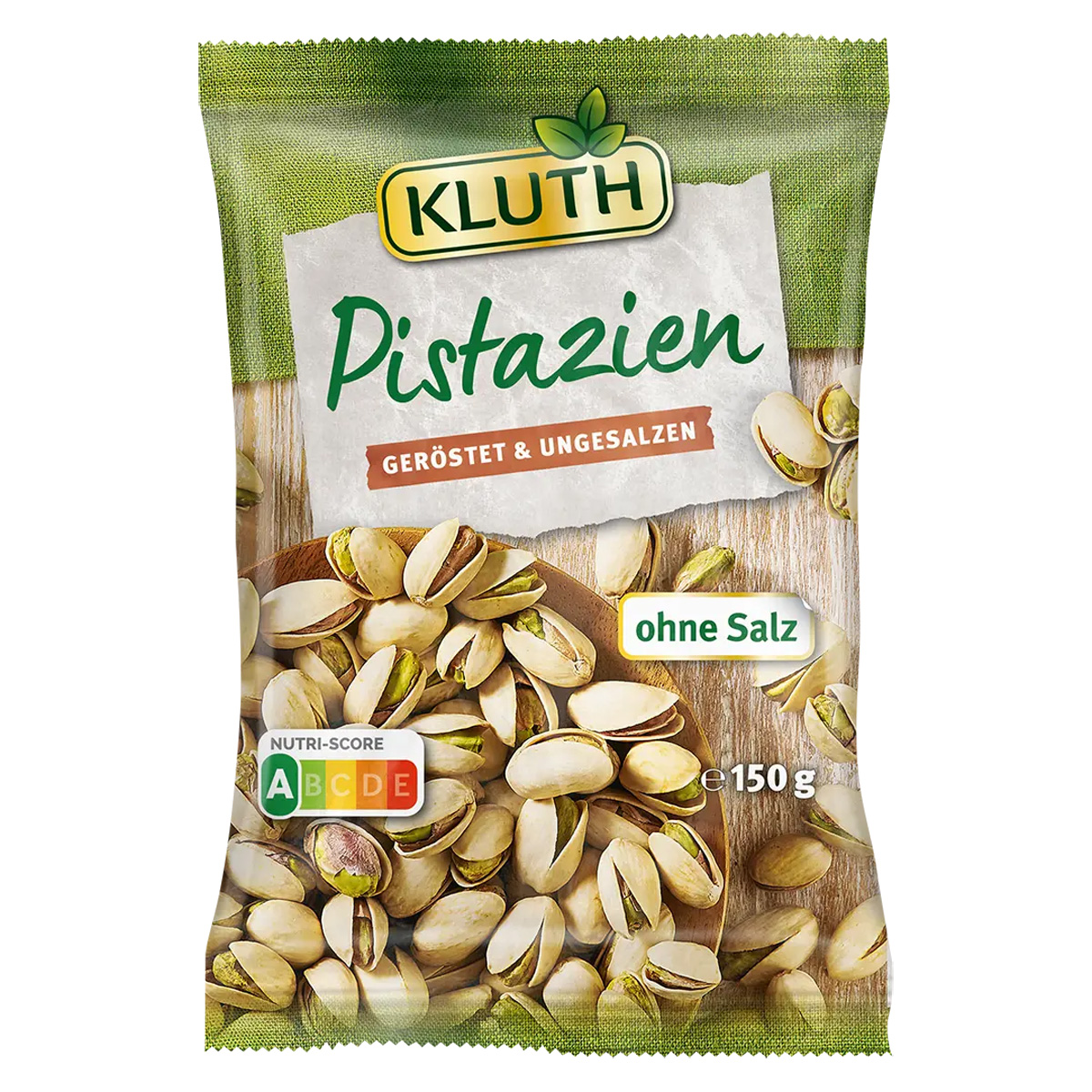 Kluth Pistazien geröstet und ungesalzen beliebter Snack 150g