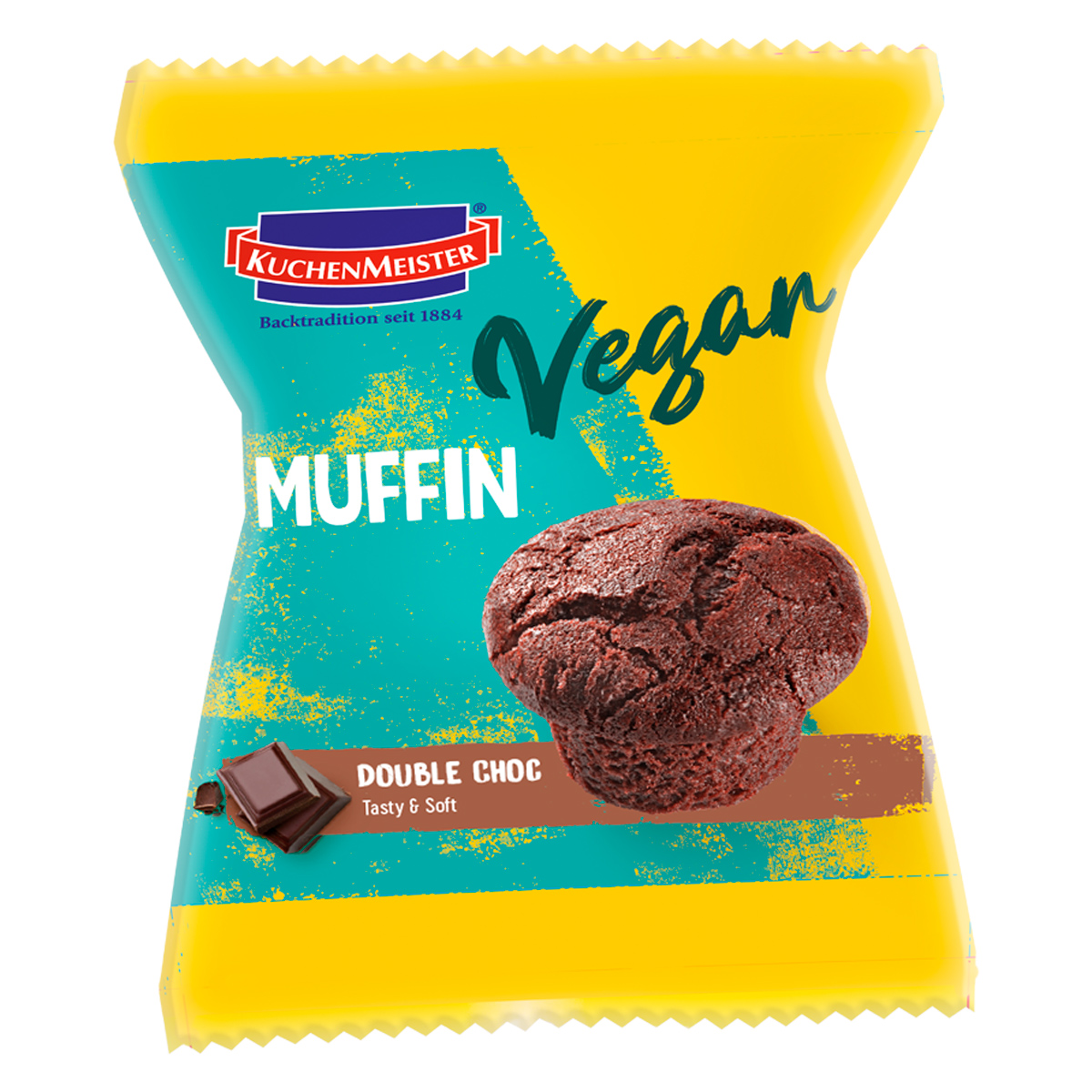 KuchenMeister Muffin Double Choc vegan mit feiner Schokolade 75g