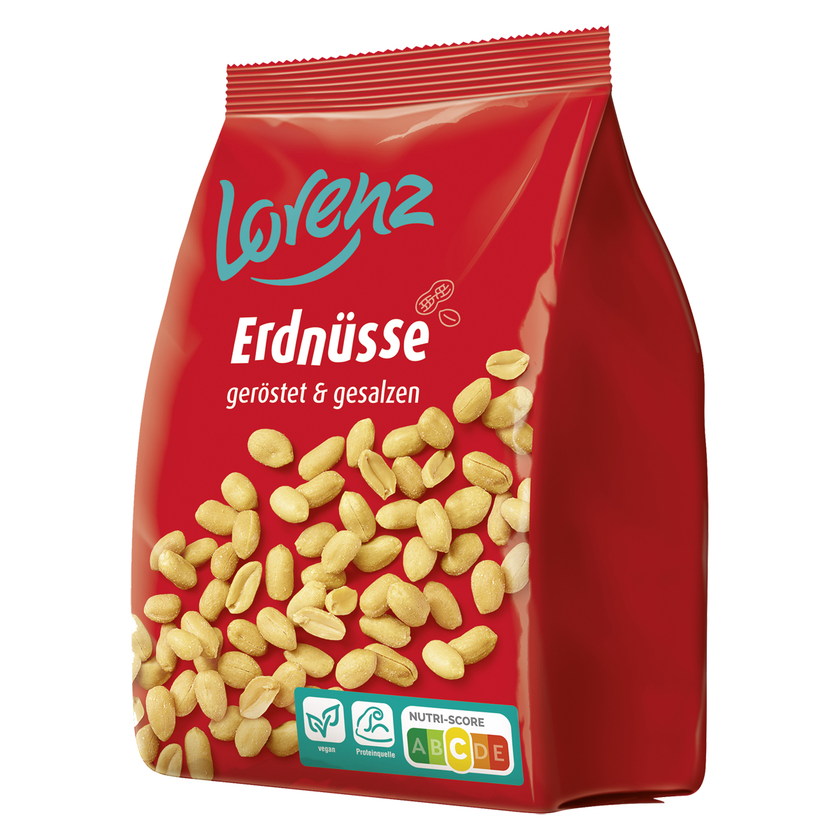 Lorenz Erdnüsse geröstet und gesalzene Erdnusskerne Snack 1000g