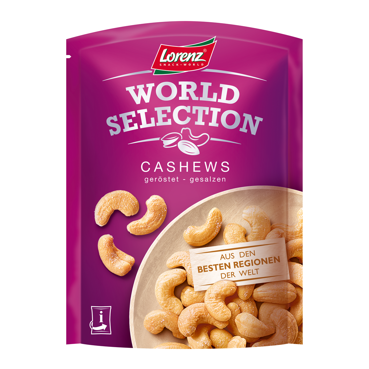 Lorenz Selection Cashews geröstete und gesalzene Cashewkerne 100g