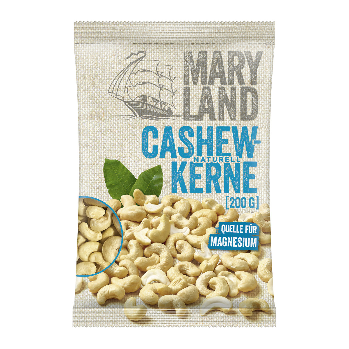 Maryland Cashewkerne naturell milder fein nussiger Geschmack 200g