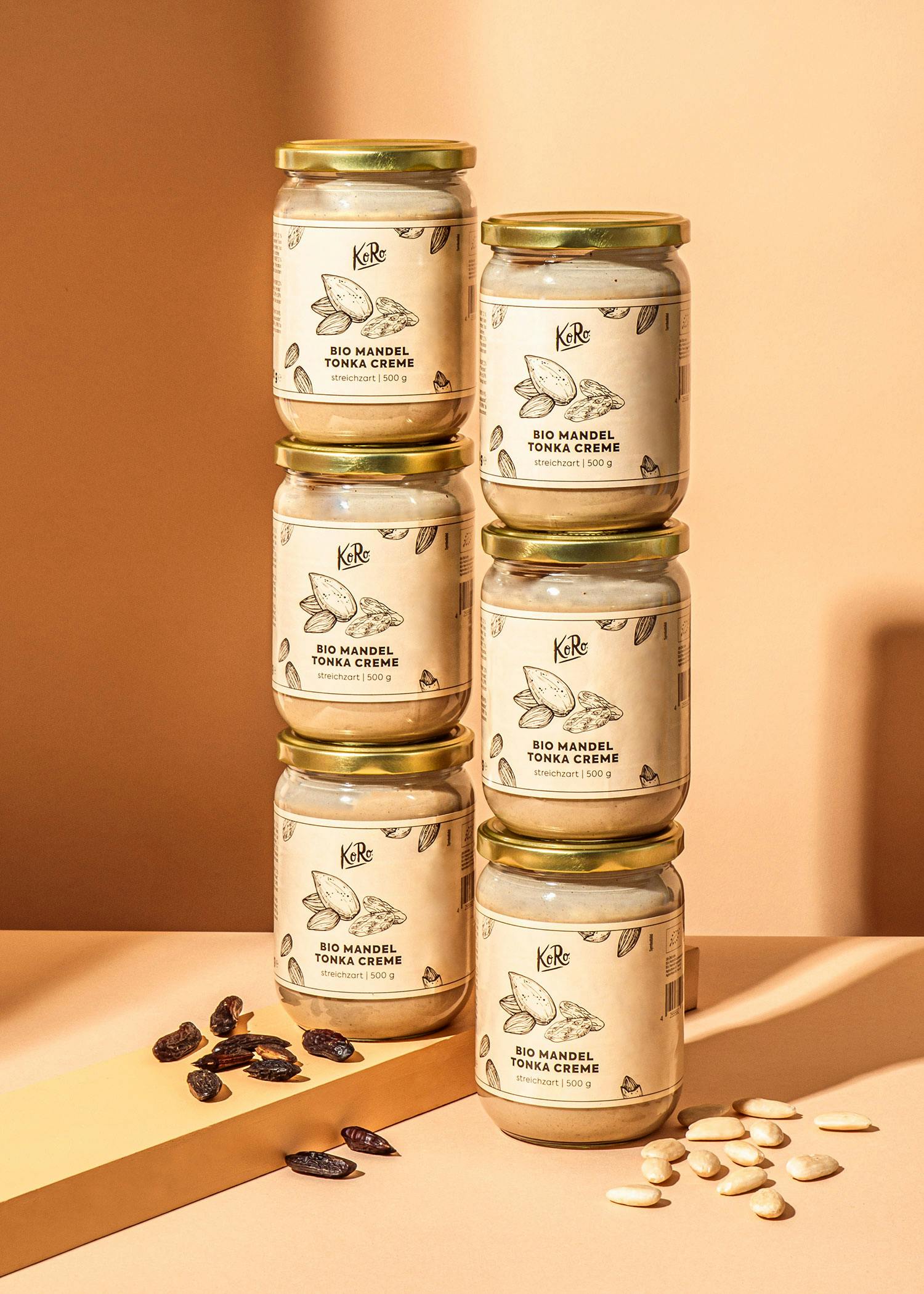 Organic almond and tonka spread 6 x 500g
