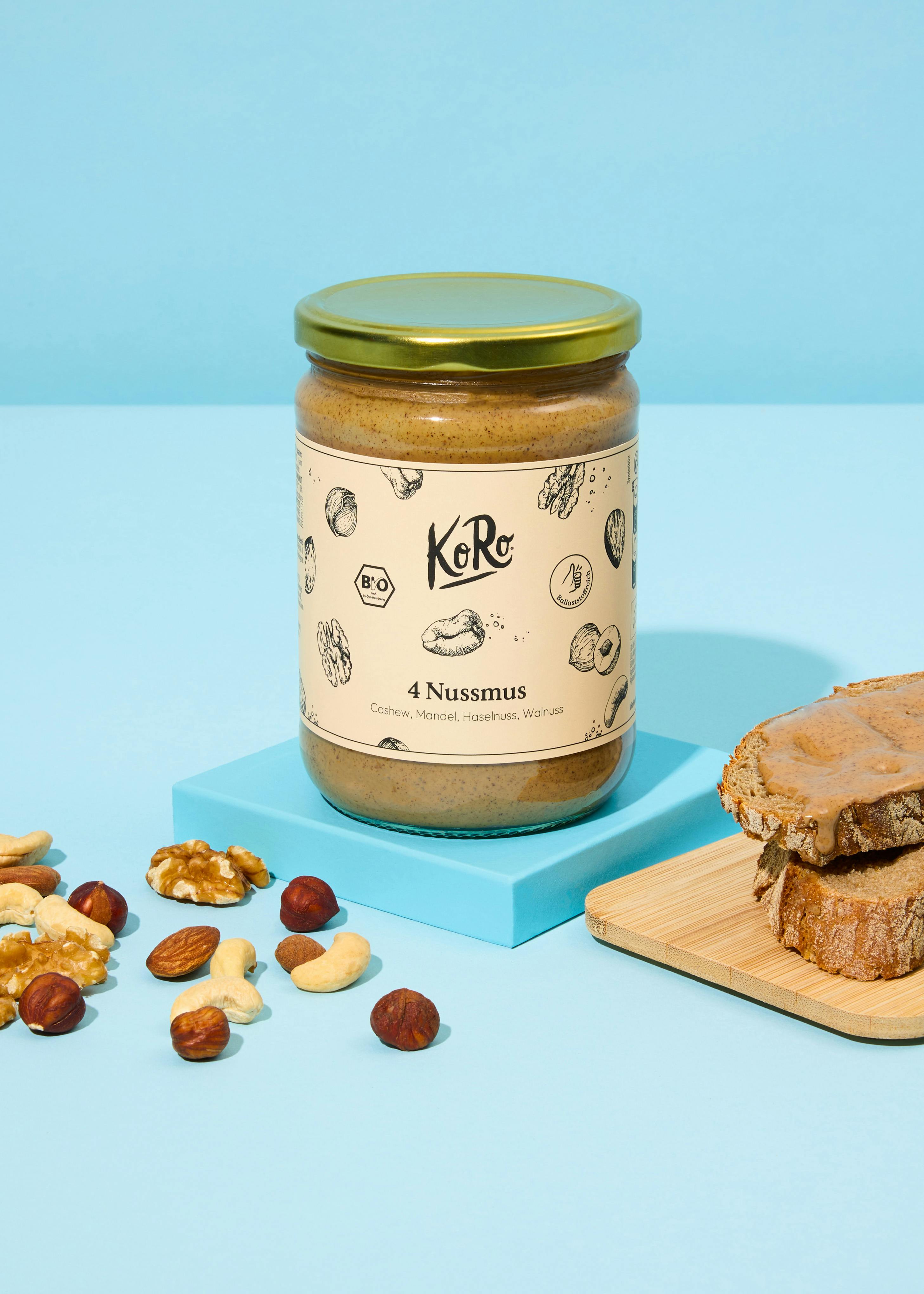 Organic almond, cashew-, hazel- & walnut butter 500g