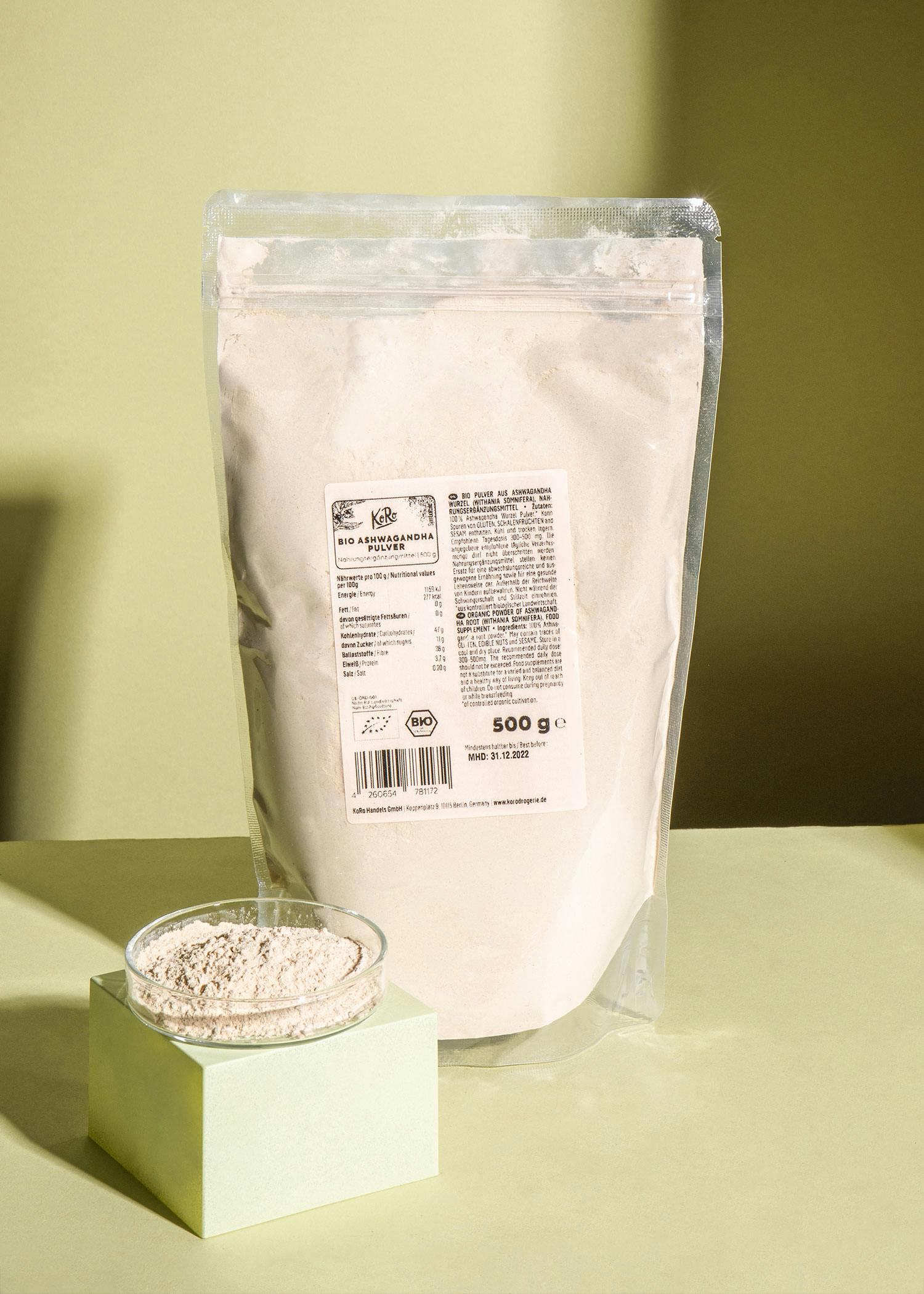 Organic Ashwagandha powder 500g
