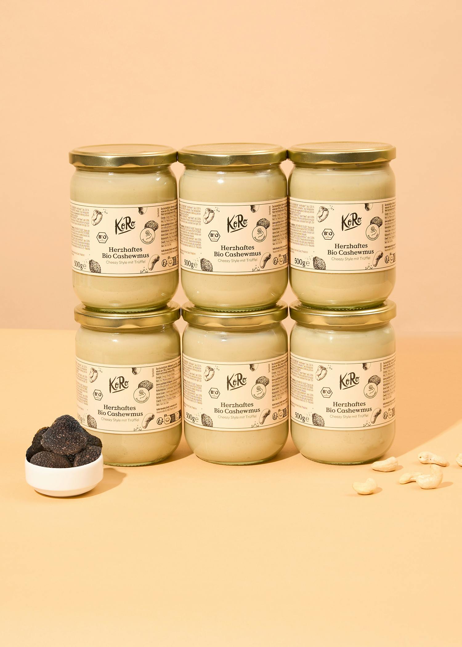 Organic Cheezy Style cashew butter with truffle 6 x 500g