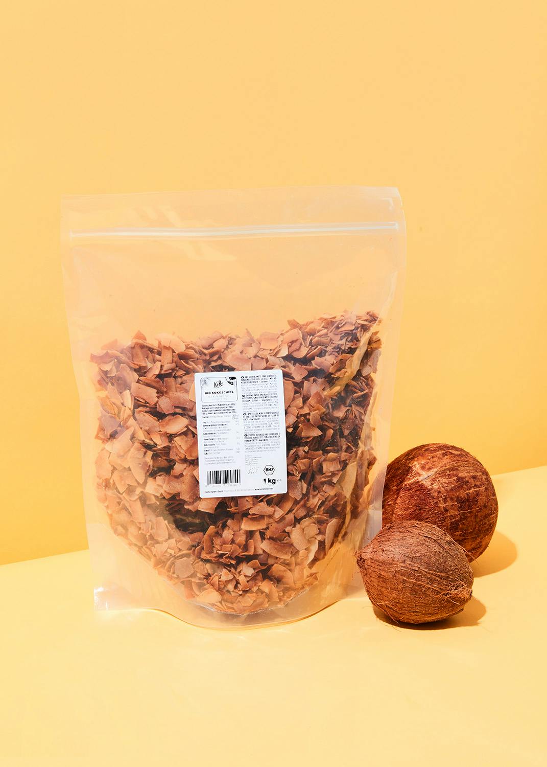 Organic coconut chips with coconut blossom sugar 1kg