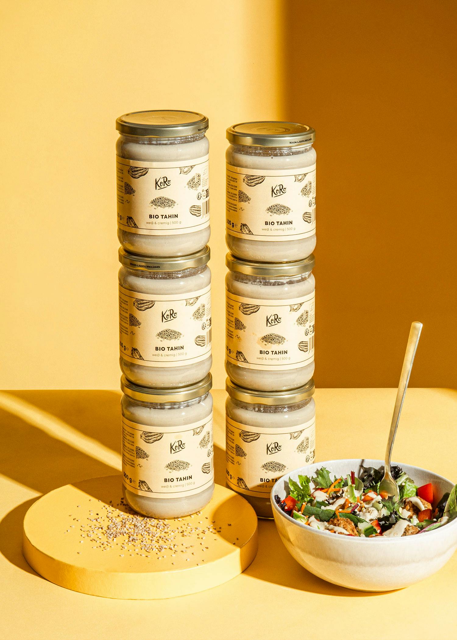 Organic creamy white tahini 6 x 500g