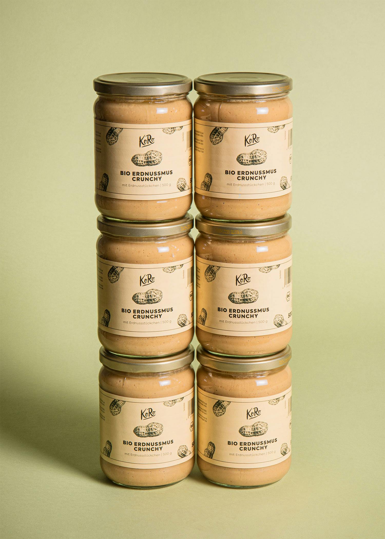 Organic crunchy peanut butter 6 x 500g