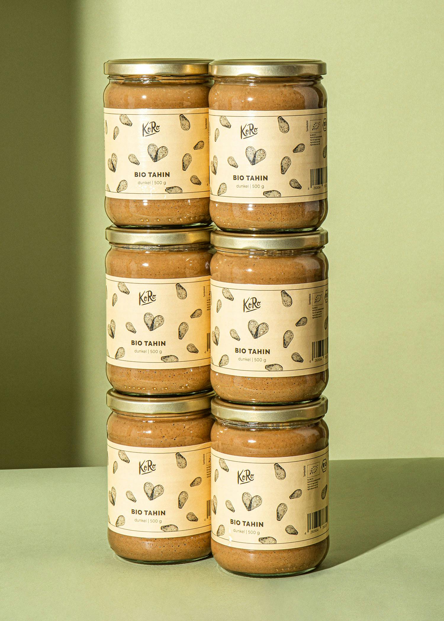 Organic dark tahini 6 x 500g