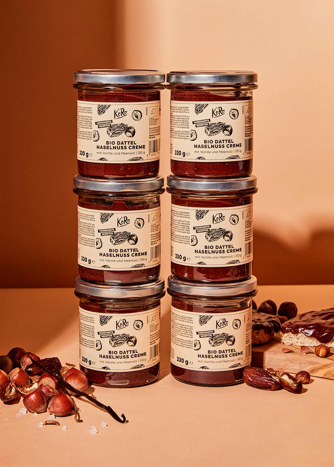 Organic date and hazelnut spread | 6 x 330g