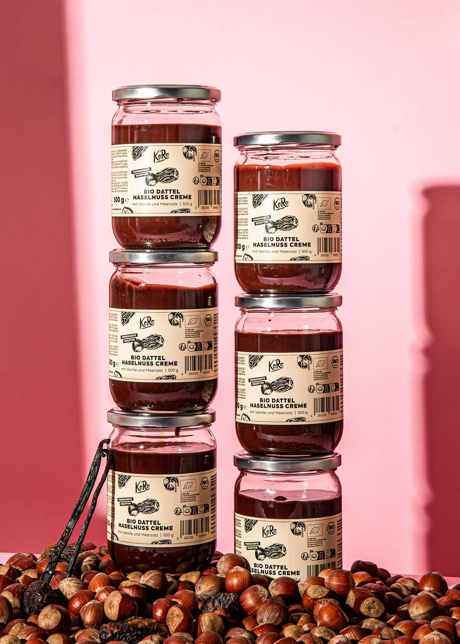 Organic date and hazelnut spread 6 x 500g