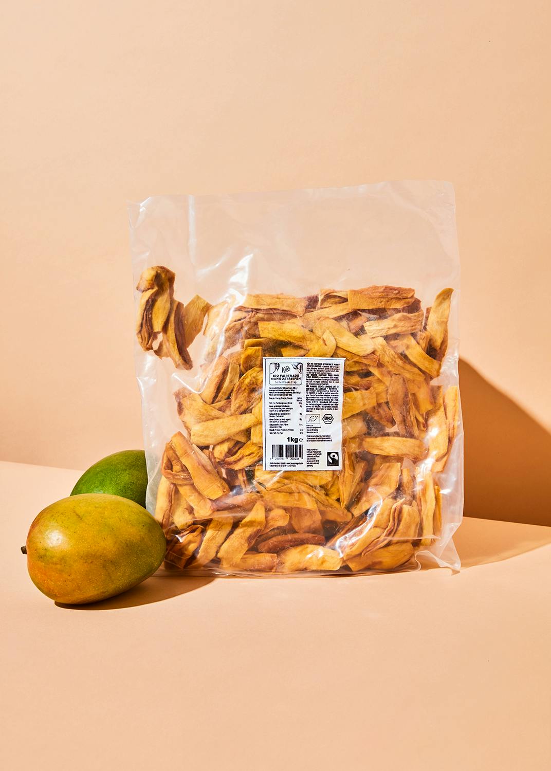 Organic Fairtrade Brooks mango strips 1kg
