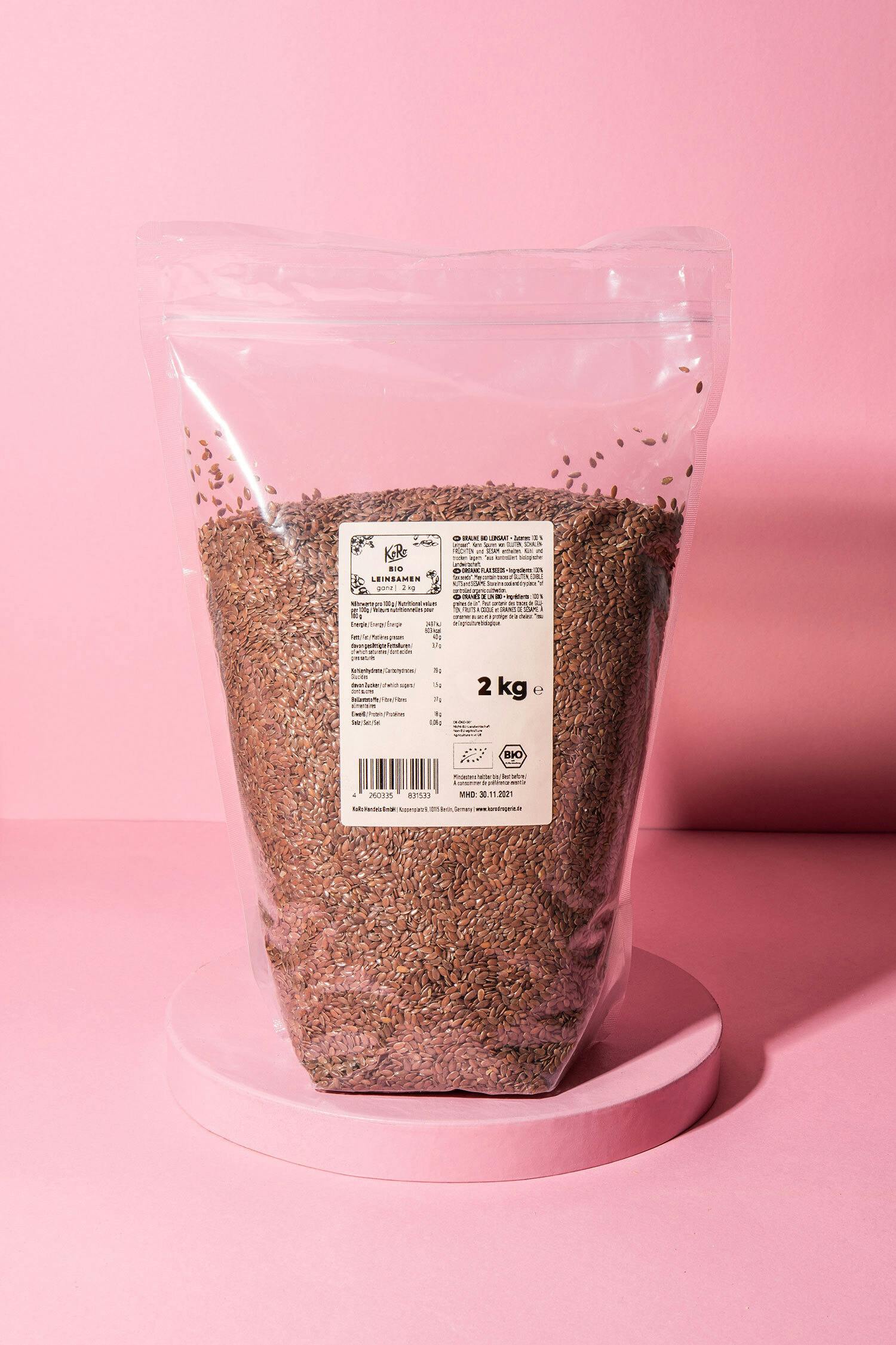 Organic flax seeds 2kg