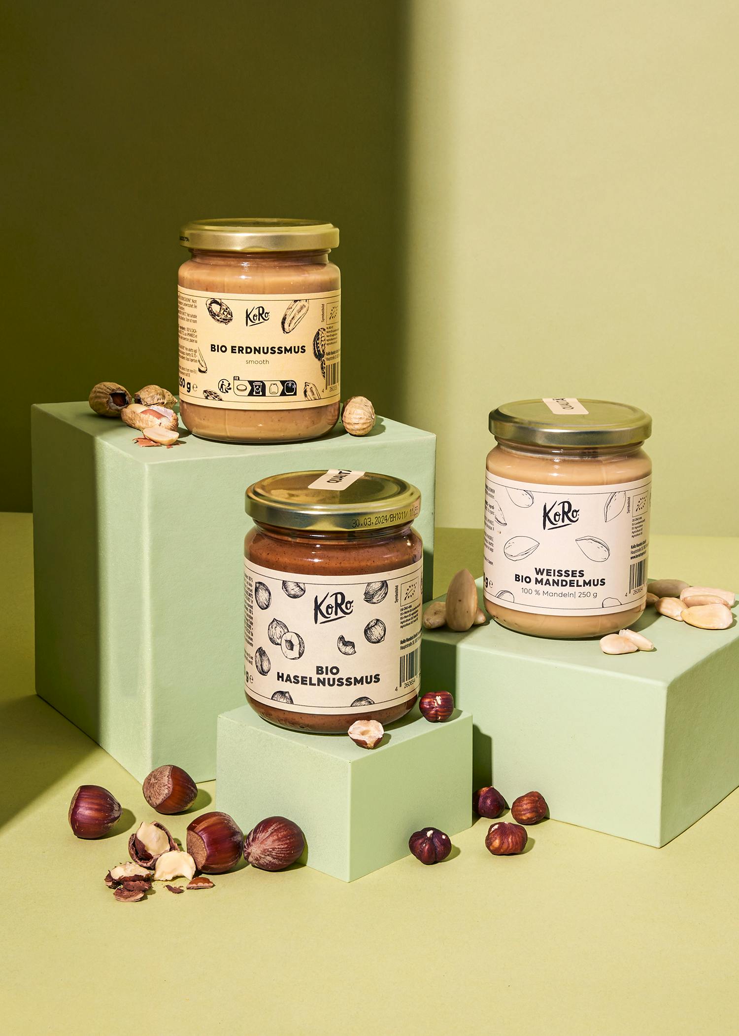 Organic Nut Butter Trio Classic | 3 x 250 g