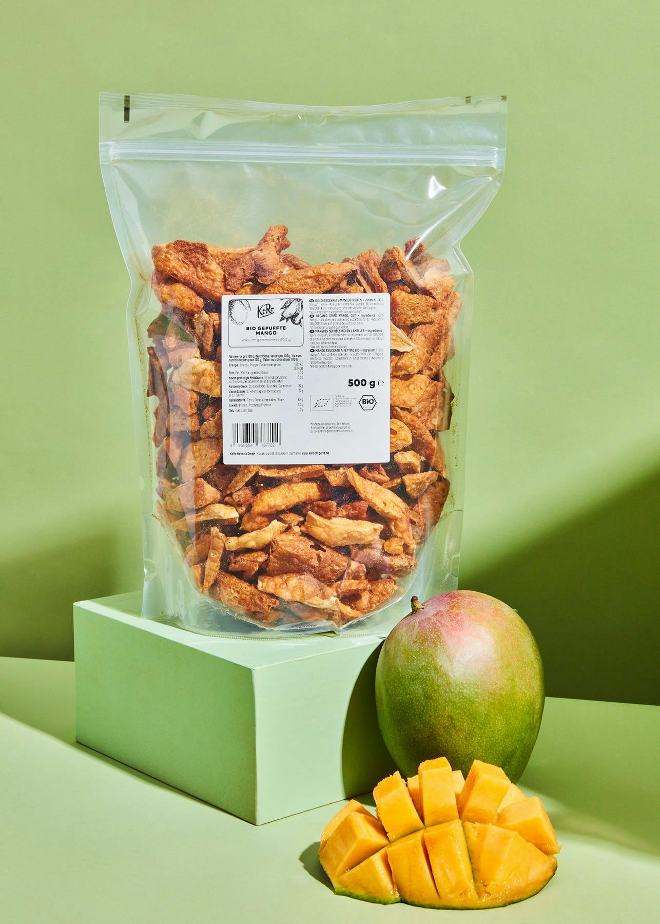 Organic puffed mango 500g