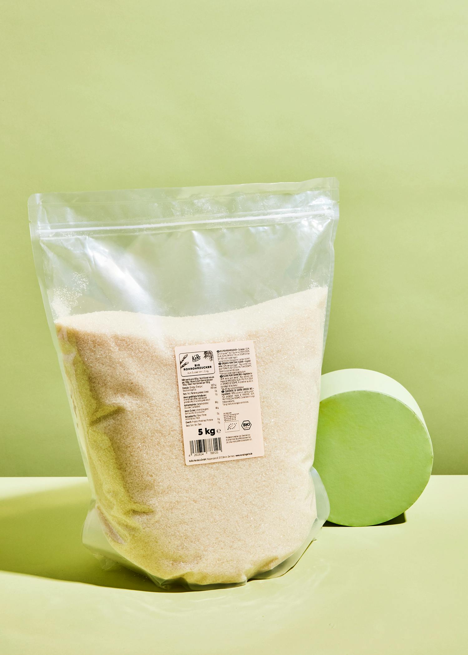 Organic raw cane sugar 5kg