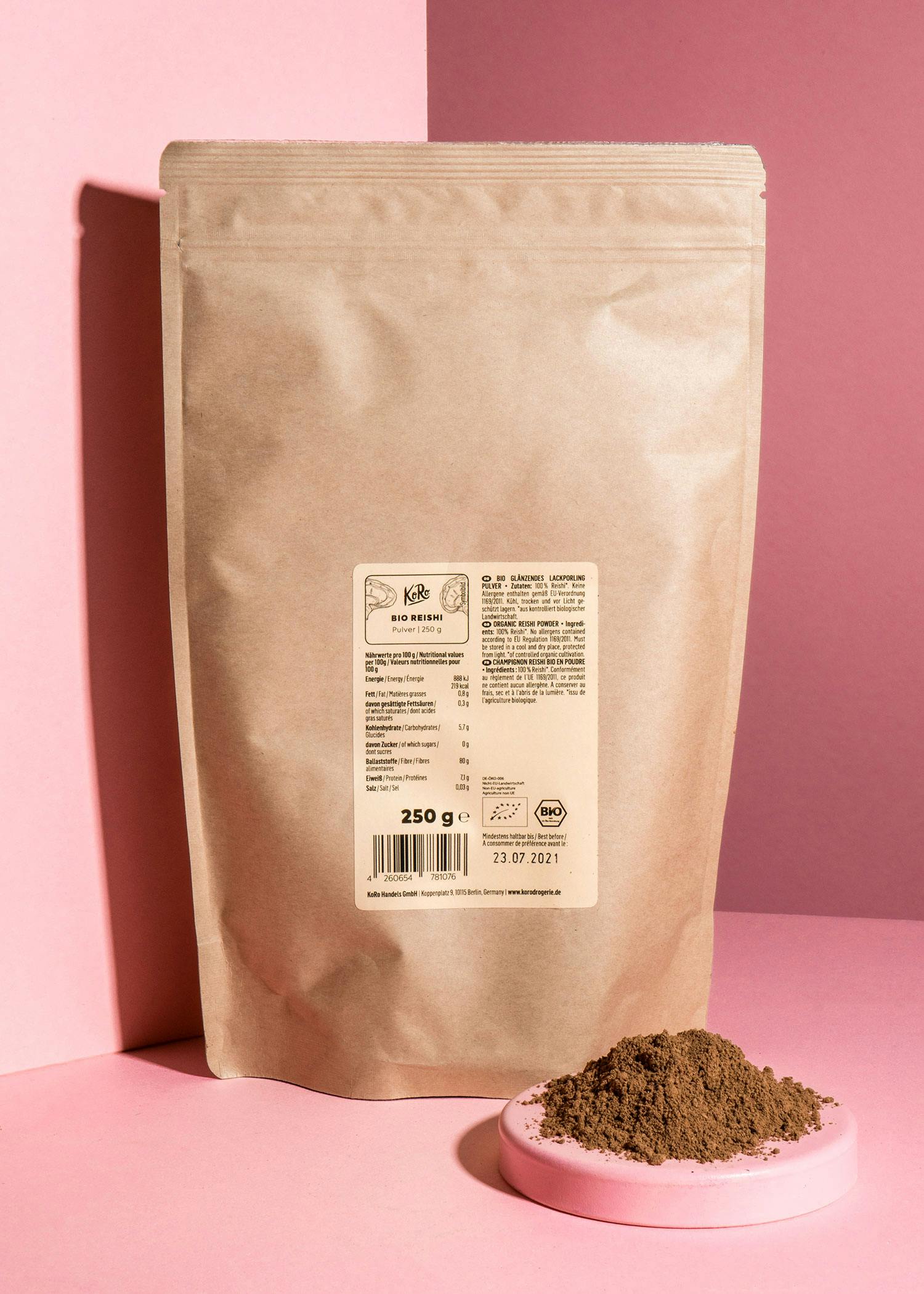 Organic Reishi mushroom powder 250g