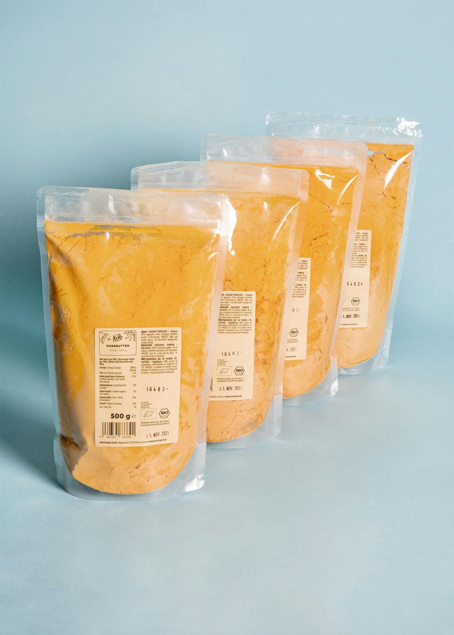 Organic rose hip powder 4 x 500g