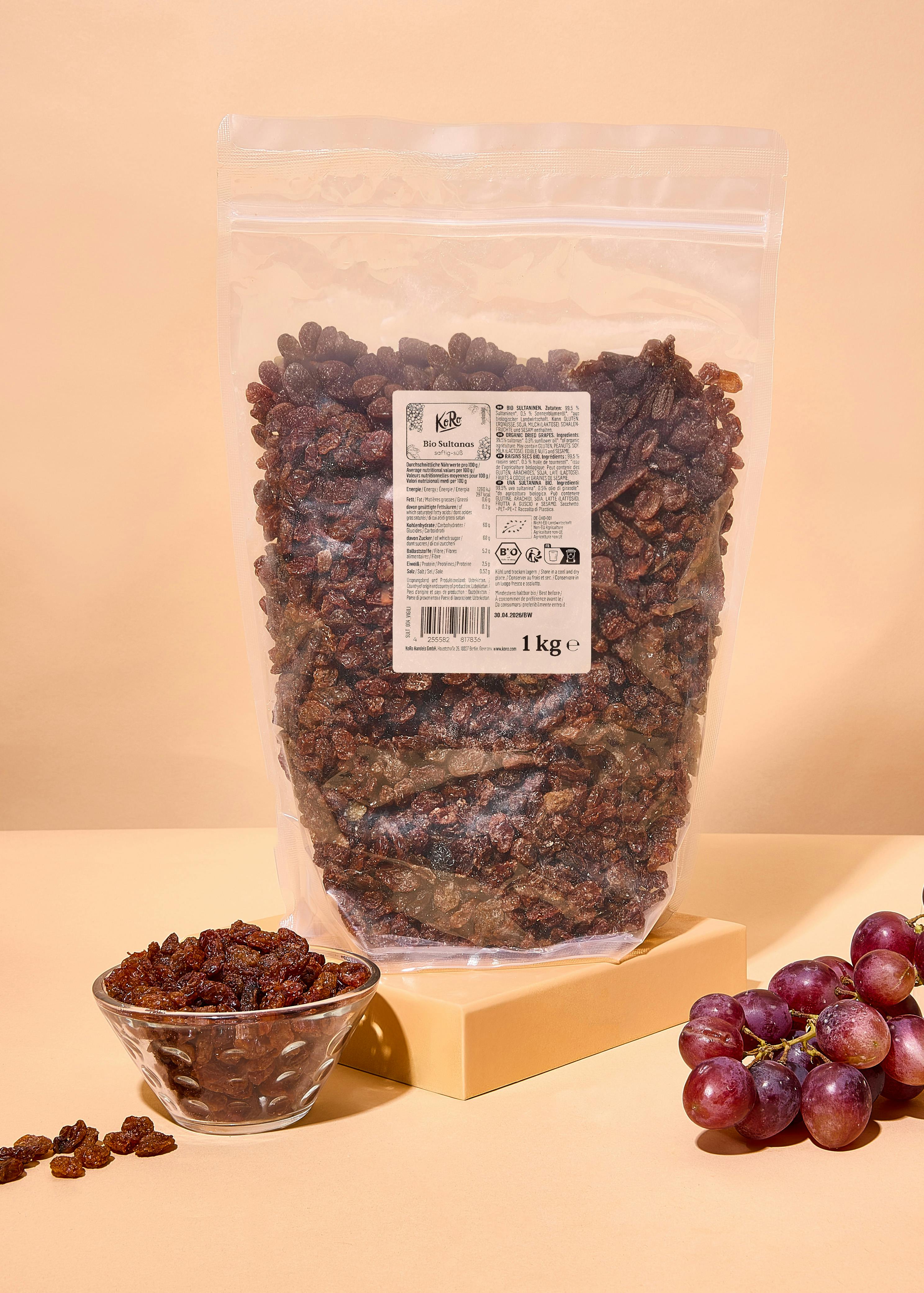 Organic sultanas 1kg