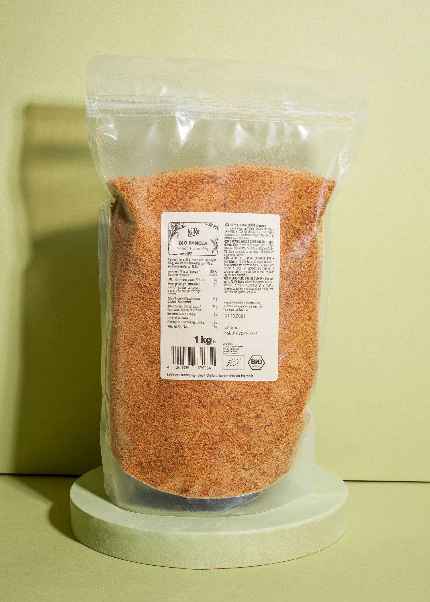 Organic whole cane sugar 1kg