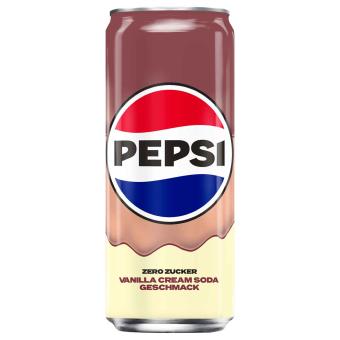 Pepsi Vanilla Cream Soda Zero Sugar 330ml