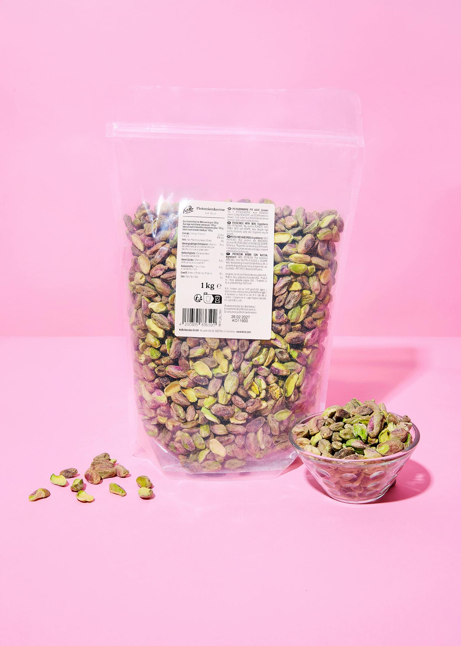 Pistachios with skin 1kg
