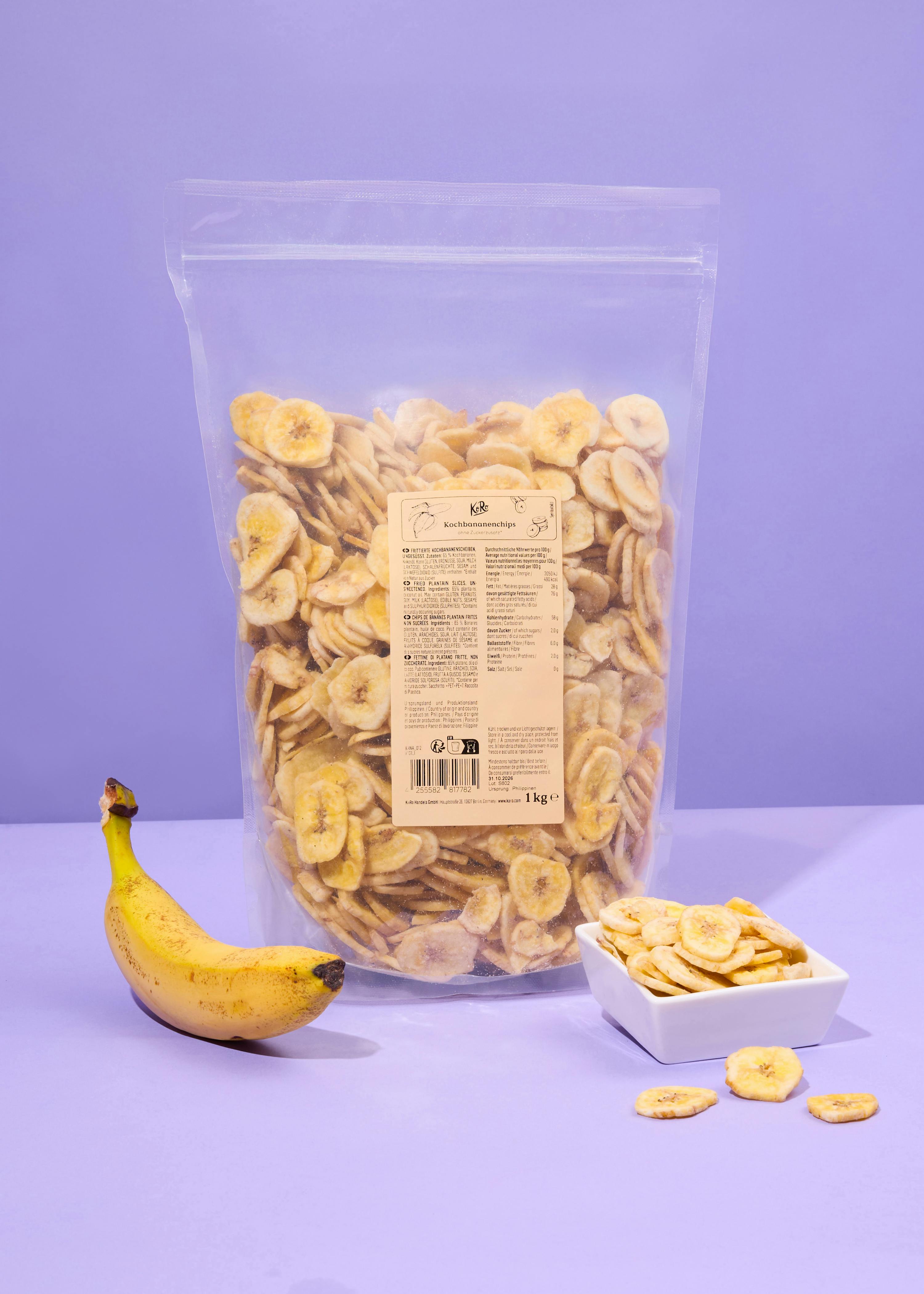 Plantain chips with no added sugar 1kg