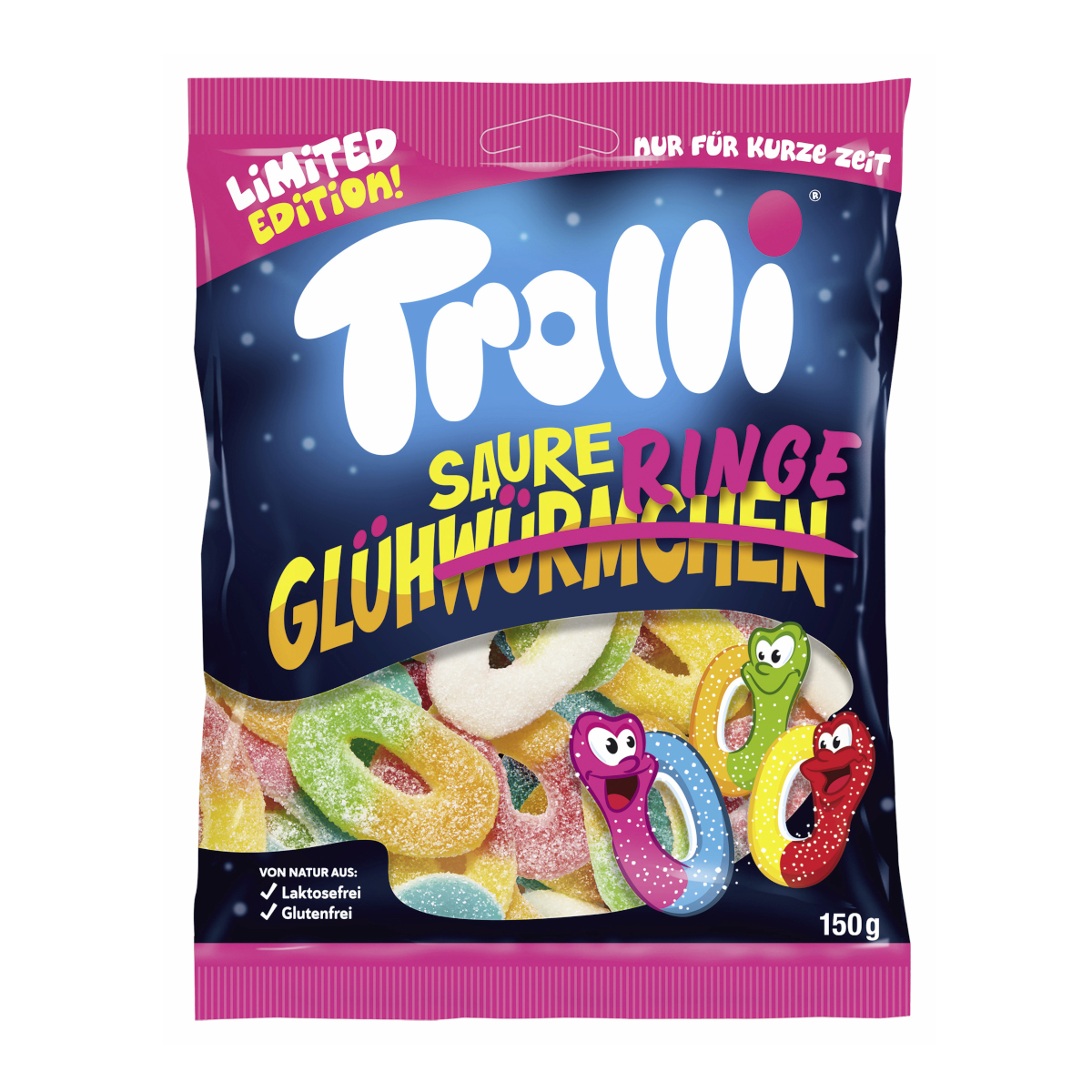 Trolli Sour Glow Rings Limited Edition 150g