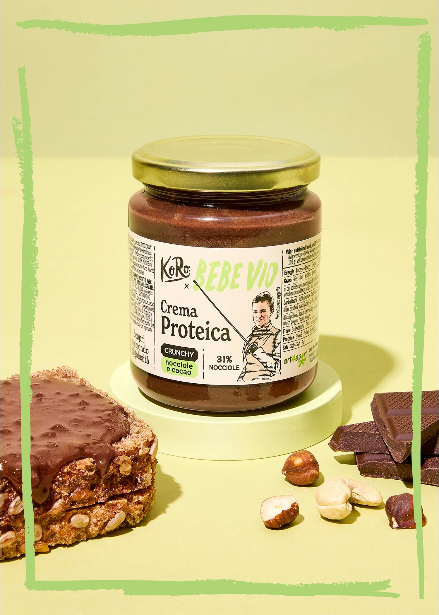 Vegan hazelnut and cocoa protein spread 6 x 200g